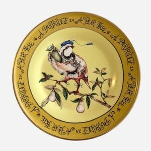 Anthropologie Phannapast Twelve Days Christmas Plate Partridge Pear Tree